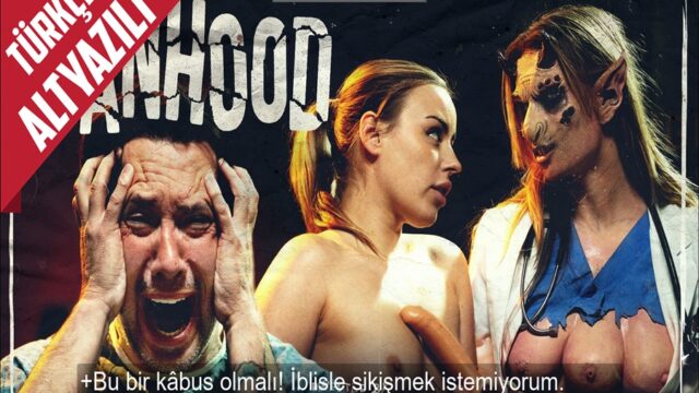 Üç Memeli Kadın İblis ve Kölesi Olan Hemşire Adamın Erkekliğini Aldı