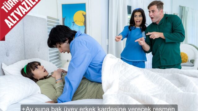 Yatılı Okuldayken Üvey Kız Kardeşiyle Sikişirken Kardeş Gibi Olan Arkadaşlarına Yakalandılar