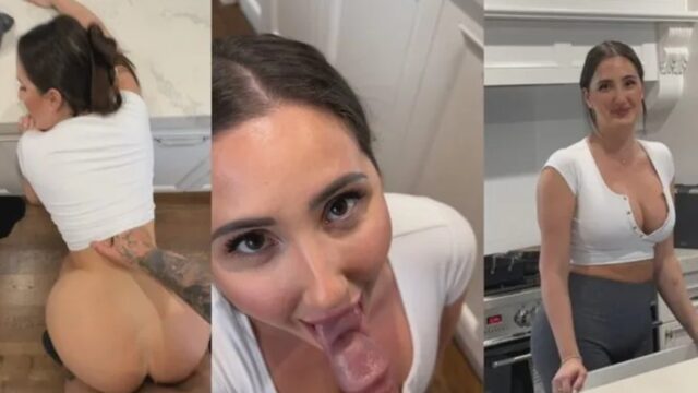 Yemeği Çok Lezzetli Yapan Kadınına Teşekkürü Mutfakta Sikerek Etti