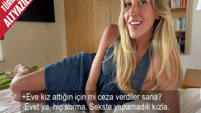 Arkadaşının Abisi Eve Kız Attığı İçin Ceza Alınca Üzülüp Kendini Veren Kız